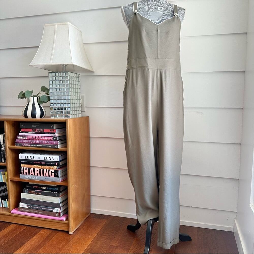 Rag & Bone Tia Tank Jumpsuit In Light Olive Size … - image 5